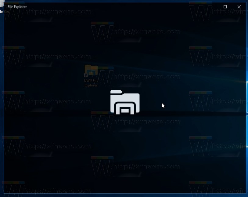 How to launch the Universal File Explorer app in Windows 10