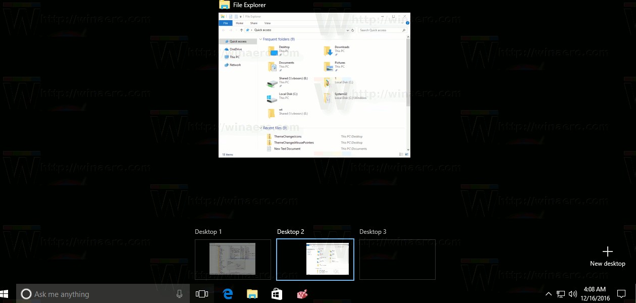 Disable Virtual Desktop Switching on Mouse Hover in Task View