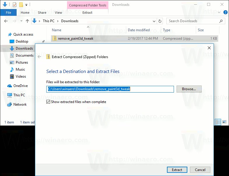 Remove Edit With Paint 3D From Context Menu in Windows 10