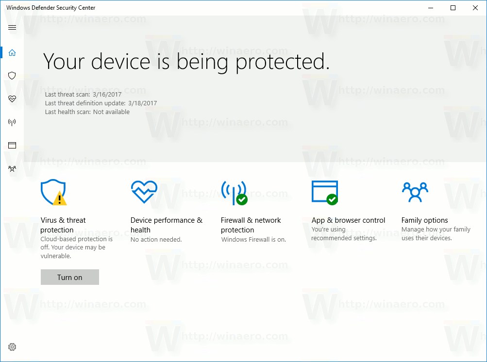 Microsoft has changed where Windows Defender is installed