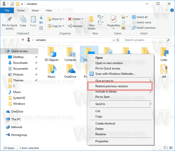 How to Restore Previous Versions of Files in Windows 10