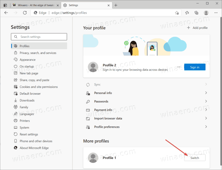 How To Remove Microsoft Edge Profile