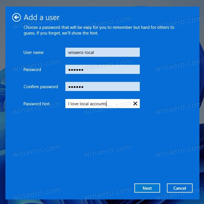 How to Create a Local Account in Windows 11