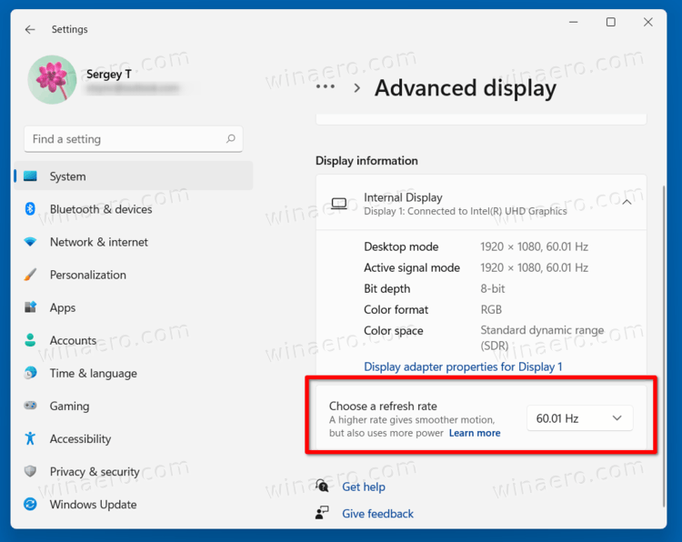 Enable Dynamic Refresh Rate in Windows 11 (DRR)