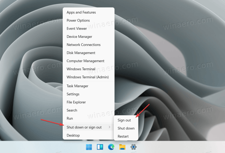 How to Shut down or Restart Windows 11