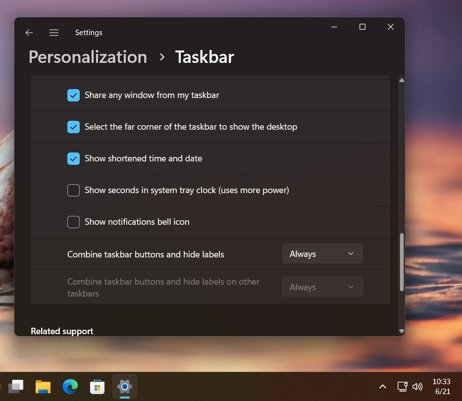 Windows 11 will allow you to remove the Notification bell, enable