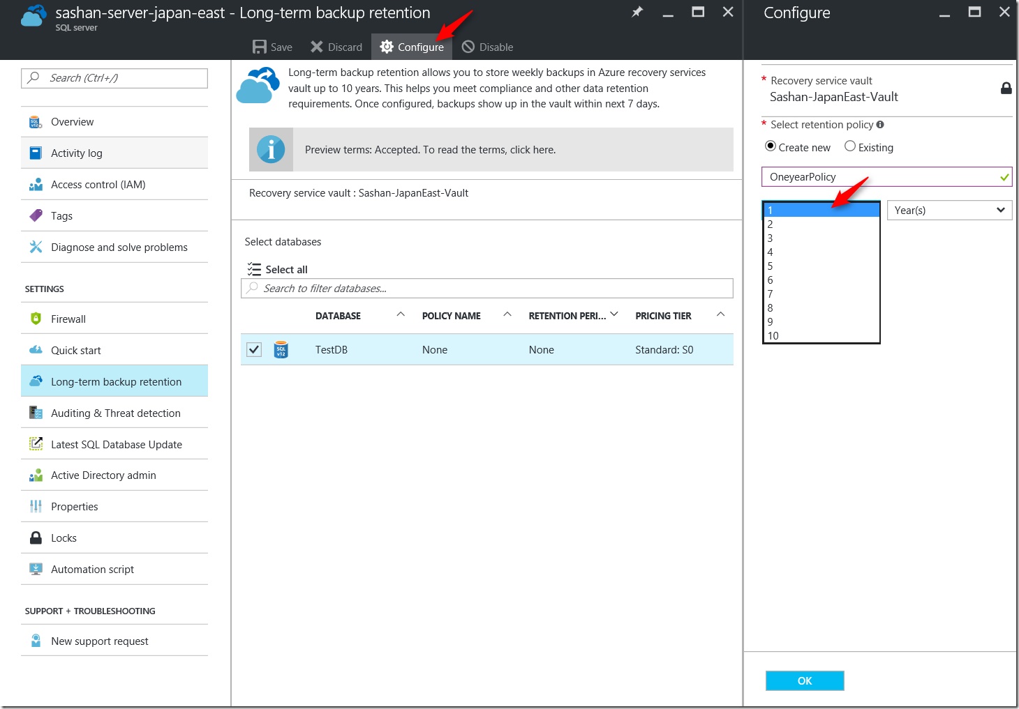 Azure SQL Database Now Supports Backup Retention for 10 Years WinBuzzer