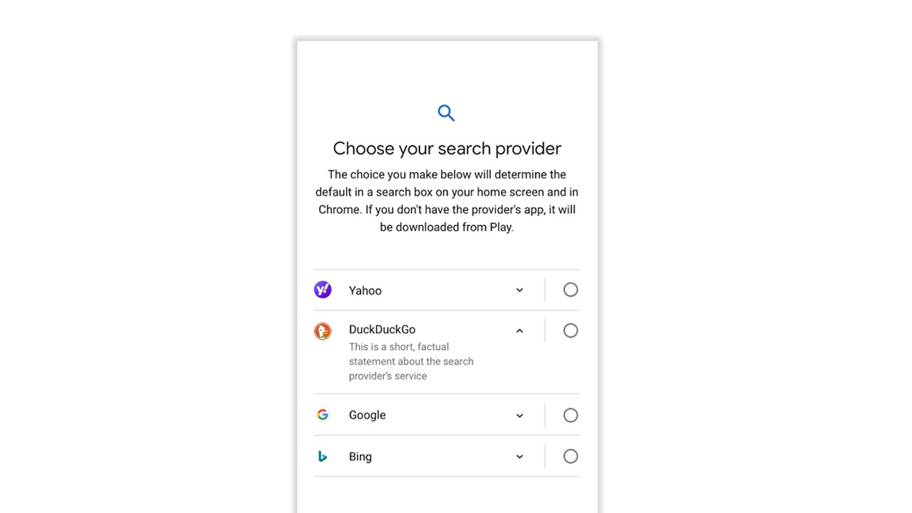 Google Discloses the Winners of Its Android Search Engine Auction, and