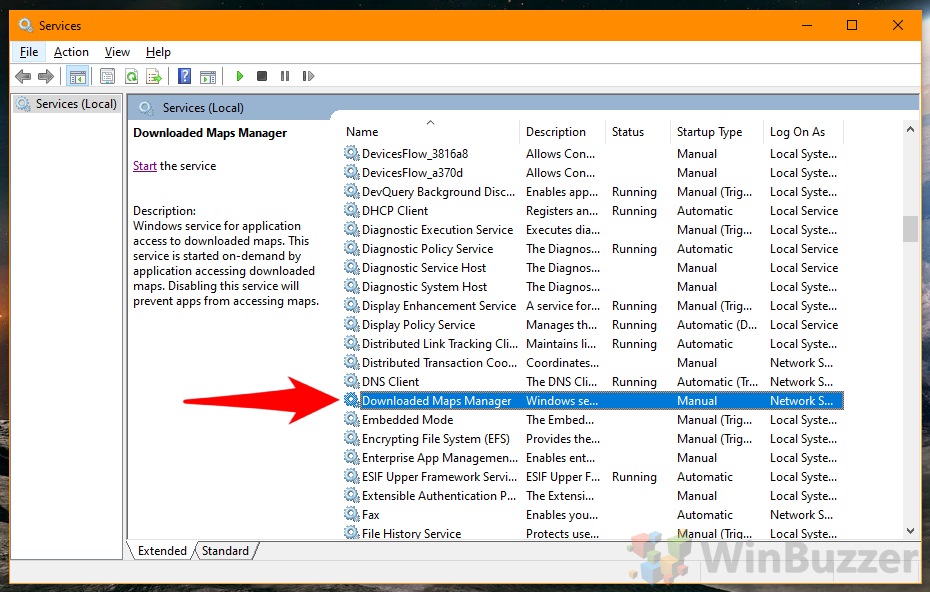 Windows 10 How To Stop Start Disable And Restart A Service | winbuzzer