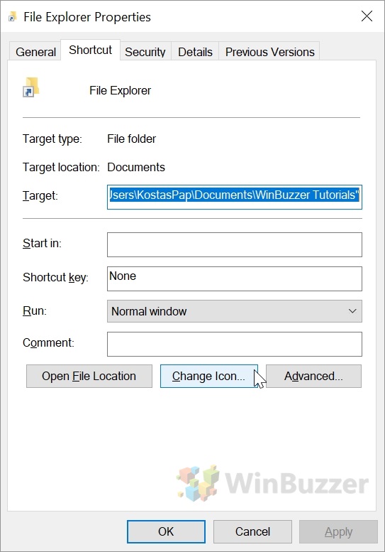 How to Change the Default Folder for File Explorer in Windows 10