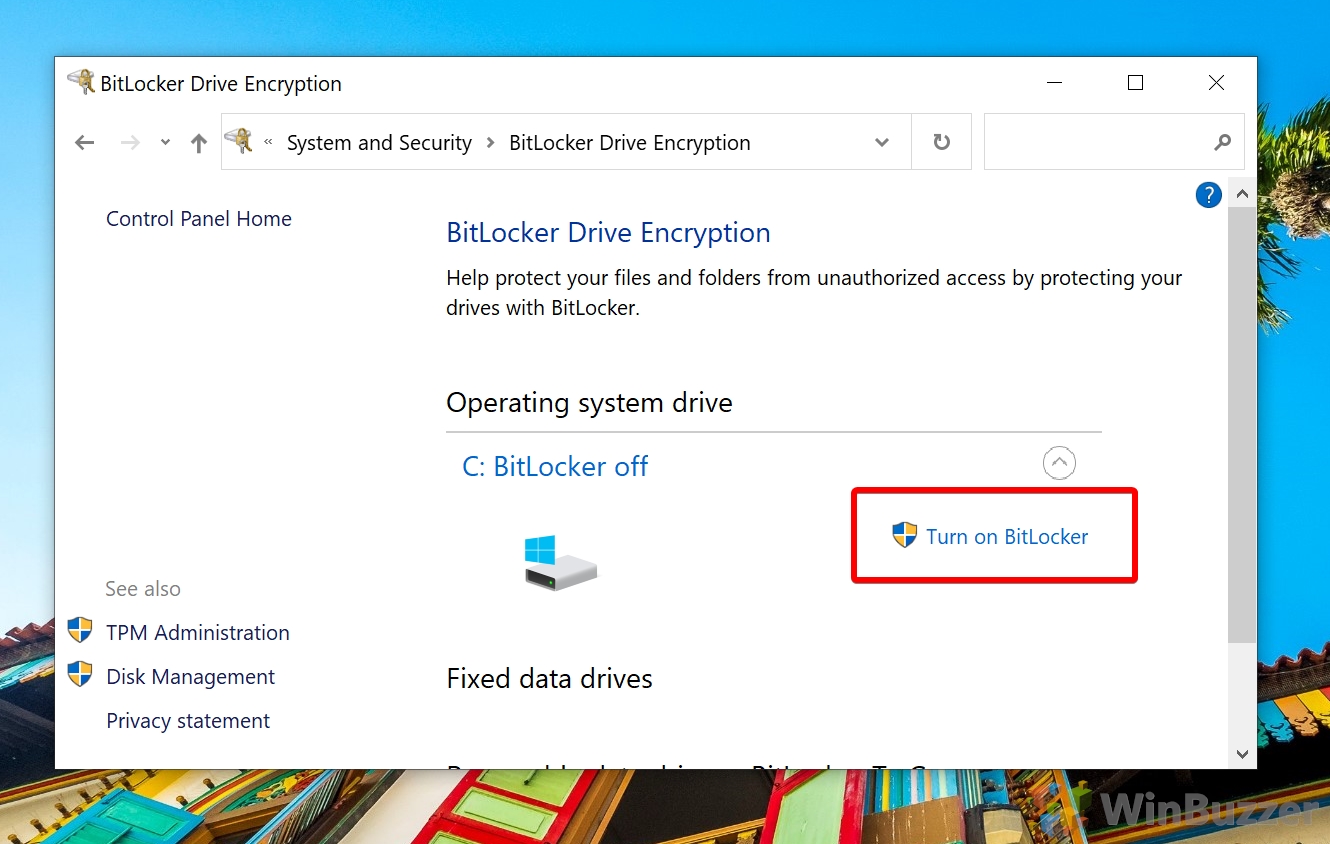 Bitlocker For Windows 10 How To Encrypt Your Hard Drive winbuzzer