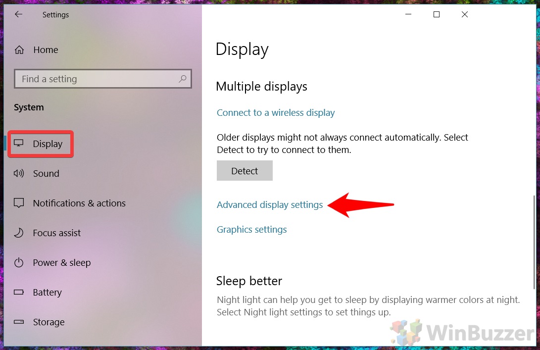 How To Change The Monitor Refresh Rate In Windows 10 winbuzzer