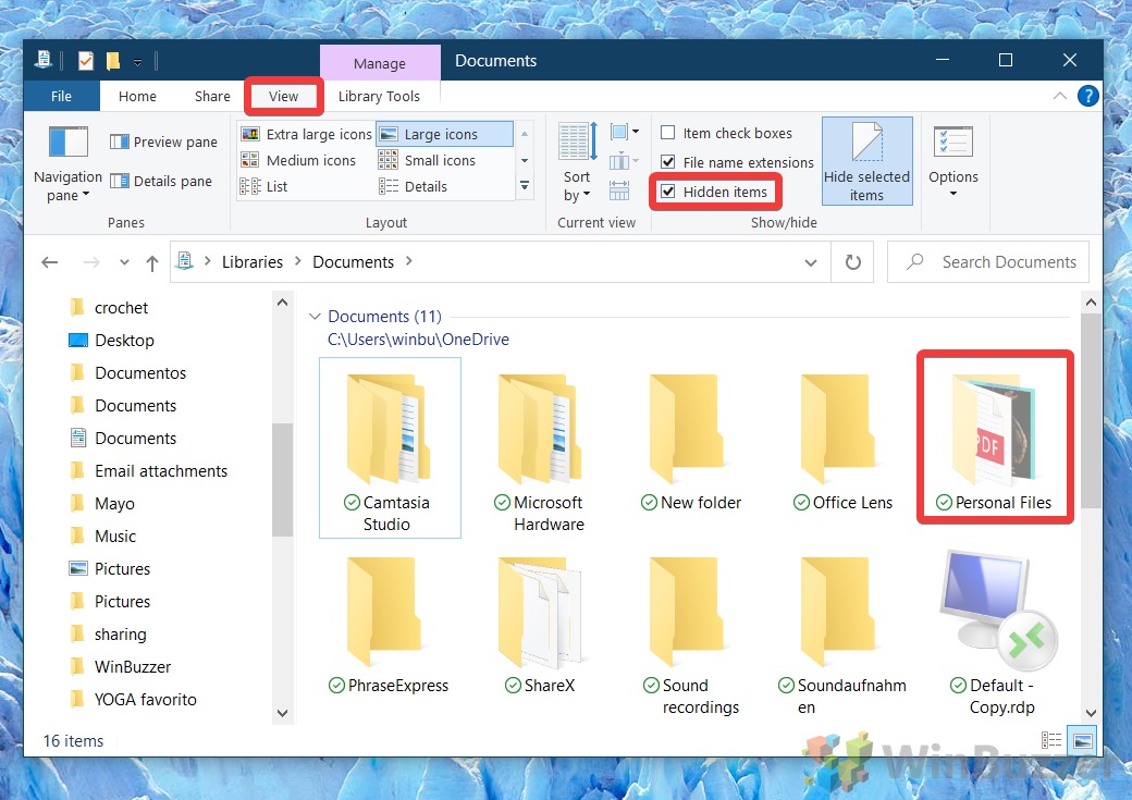 How To Hide And Unhide Folders And Files On Windows 10 winbuzzer