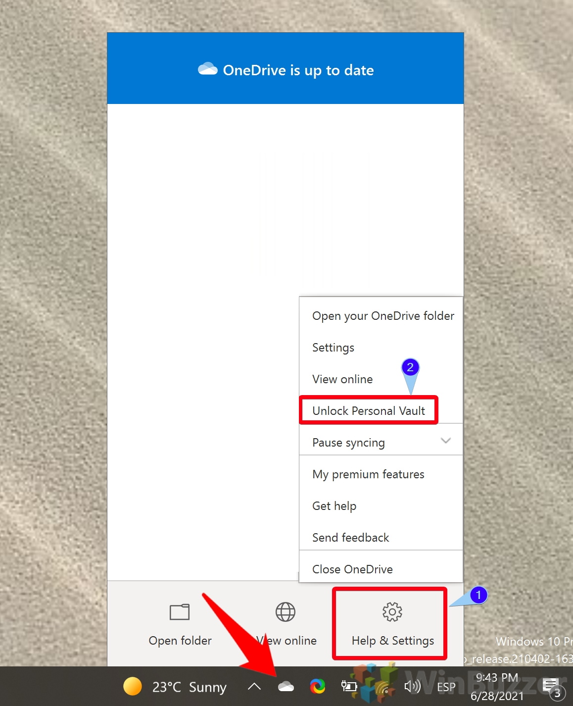 How to Set up and Unlock a OneDrive Personal Vault in Windows 10