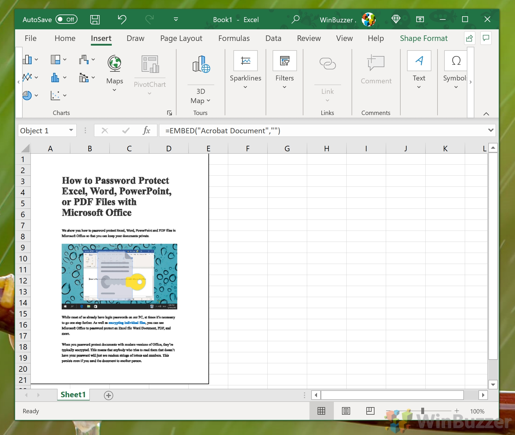 How To Insert Pdf Into Excel Riset
