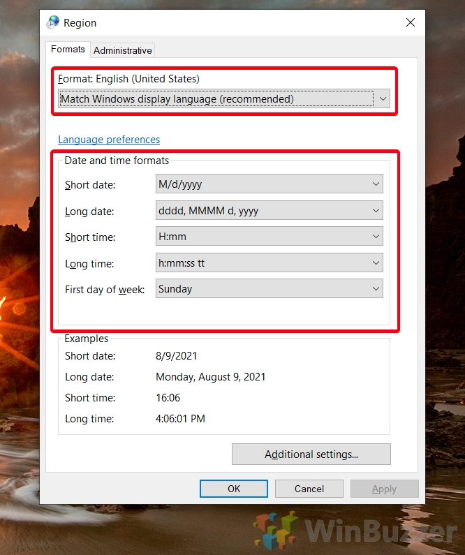 How To Change Date And Time Format In Windows 10 winbuzzer