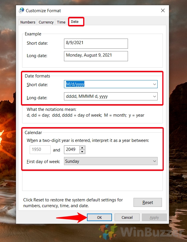 How To Change Date And Time Format In Windows 10 winbuzzer