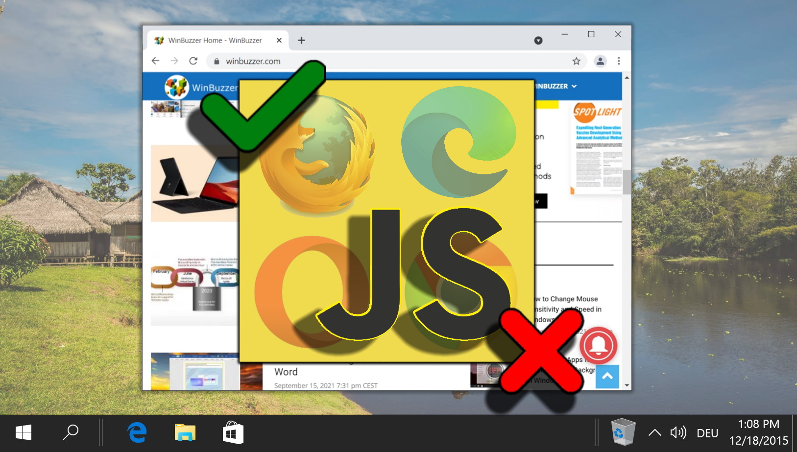 How to Disable or Enable Javascript in Chrome, Firefox, Microsoft Edge