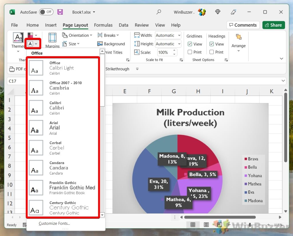 How to Make a Pie Chart in Excel - WinBuzzer