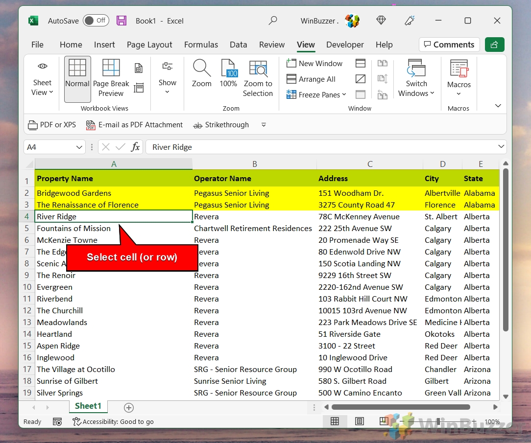 How To Freeze A Row Or Column In Excel Sheets winbuzzer