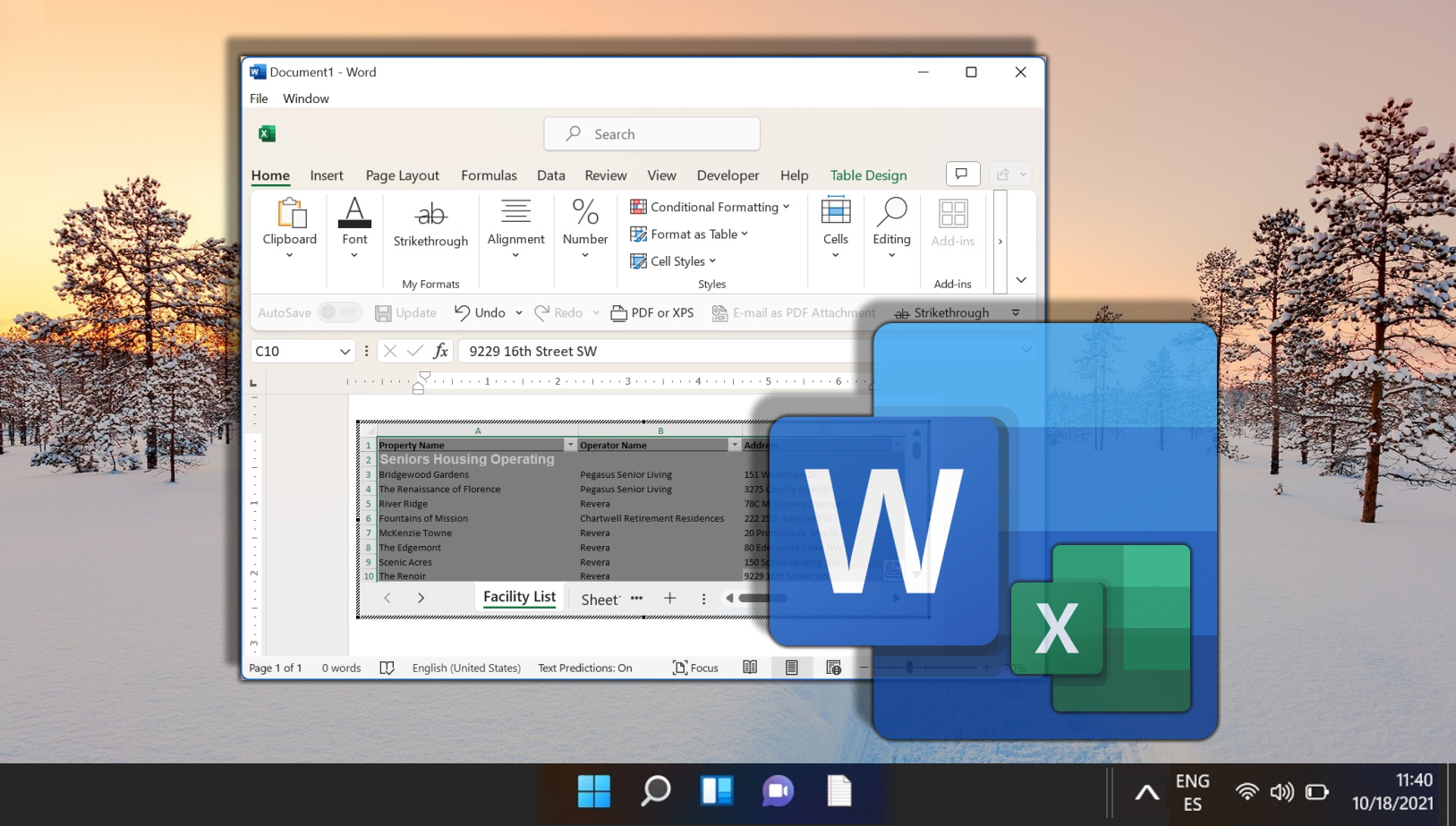How to Insert an Excel Table into Word WinBuzzer