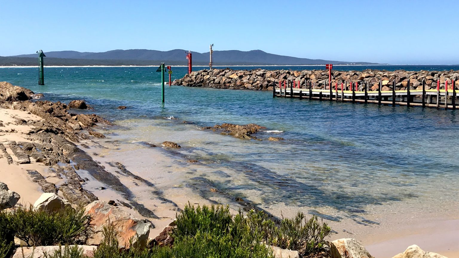Windsurfing & Kitesurfing at Bastion Point, Mallacoota