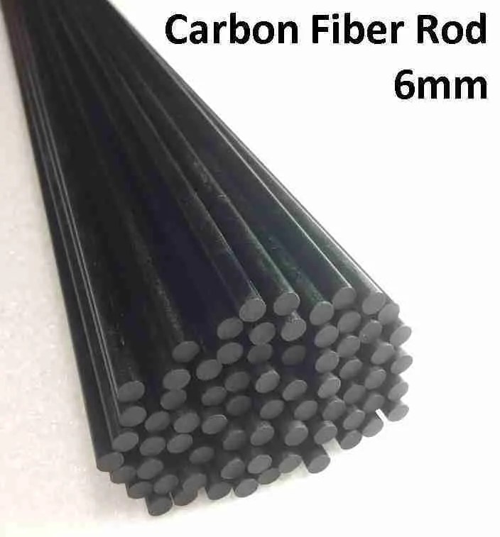 Carbon Fiber Rod 6mm x 1000mm WIND CATCHER RC