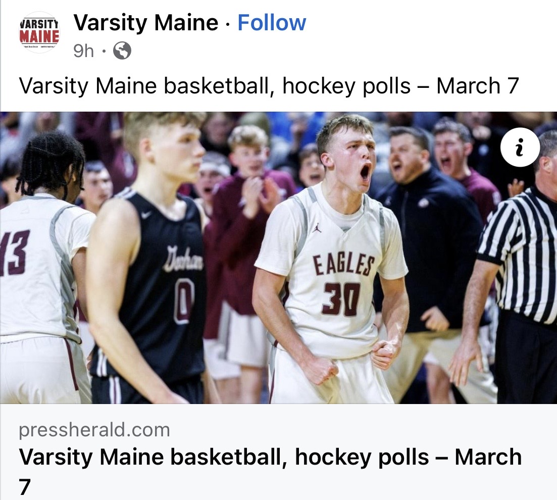 Varsity Maine Eagles Ranked 1 in the State in Final Basketball Poll