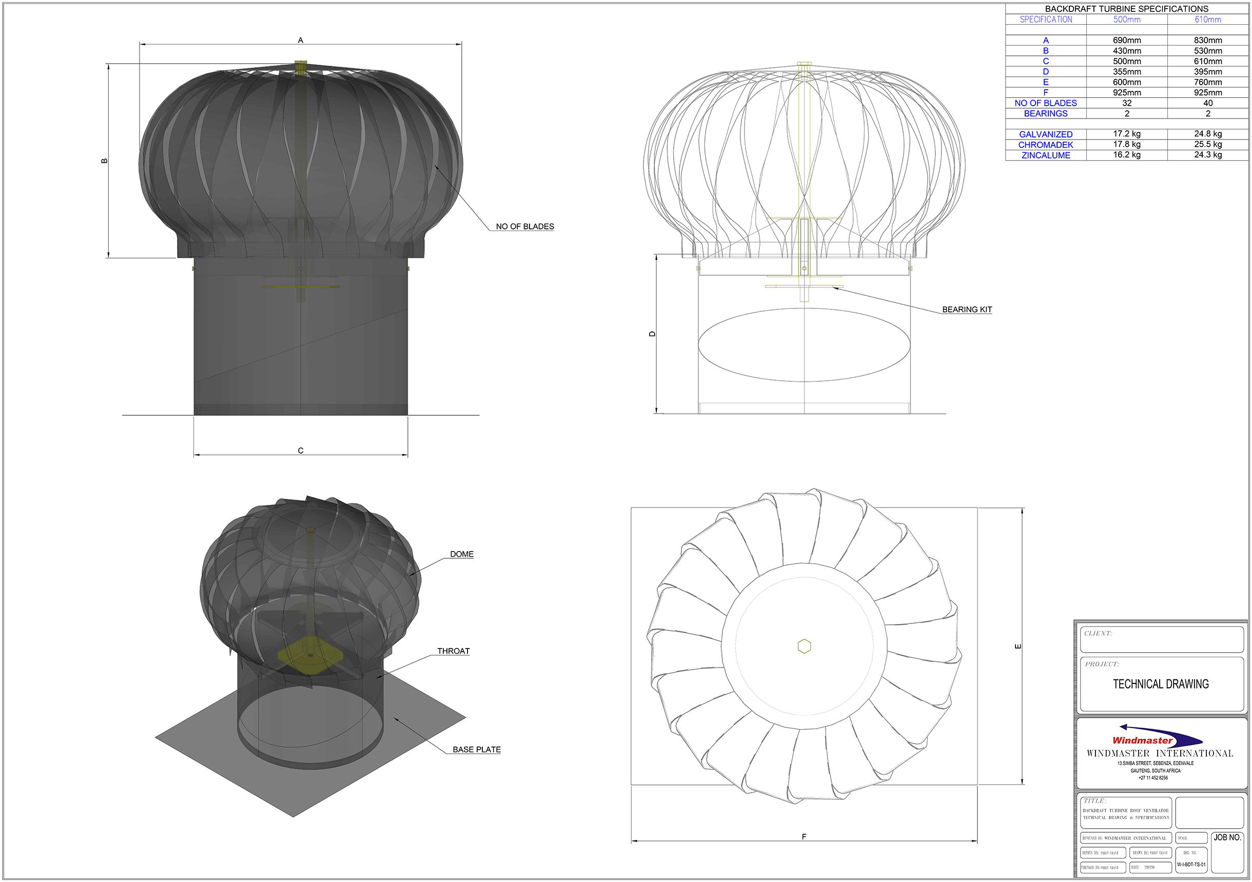 Smoke Ventilator Smoke Roof Ventilator Fire Rated Turbine Ventilator