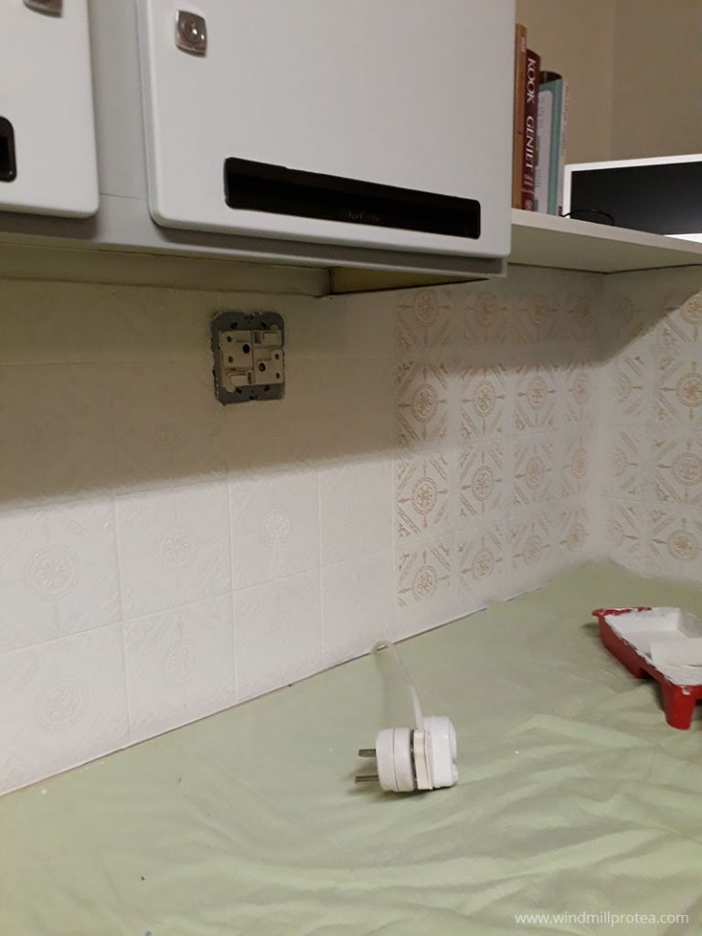Retro Kitchen Revamp How to Paint Wall Tiles Windmill & Protea