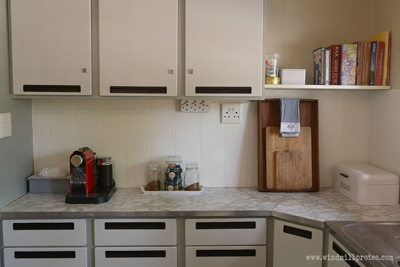 Update your Kitchen Counter with Contact Paper Windmill & Protea