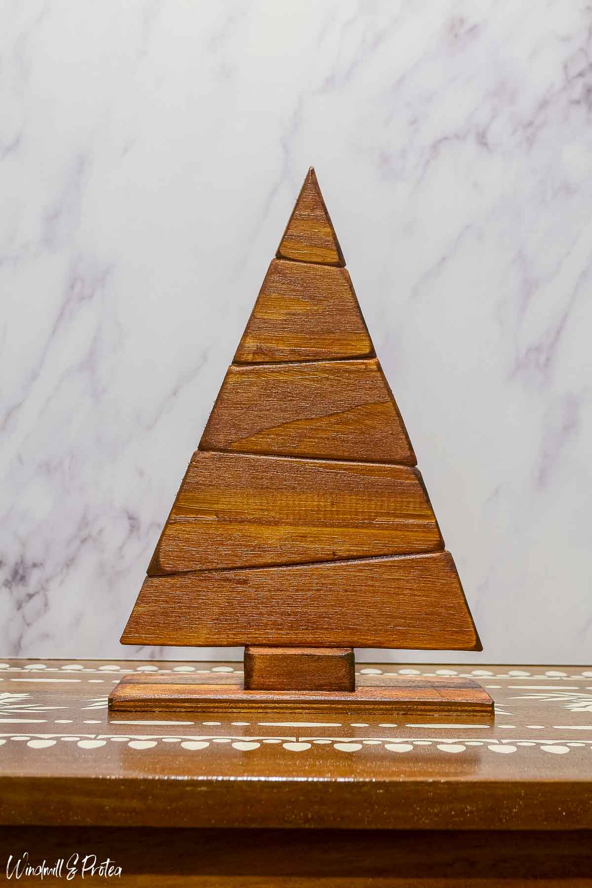 How to Make a DIY Wood Christmas Tree from Offcuts Windmill & Protea