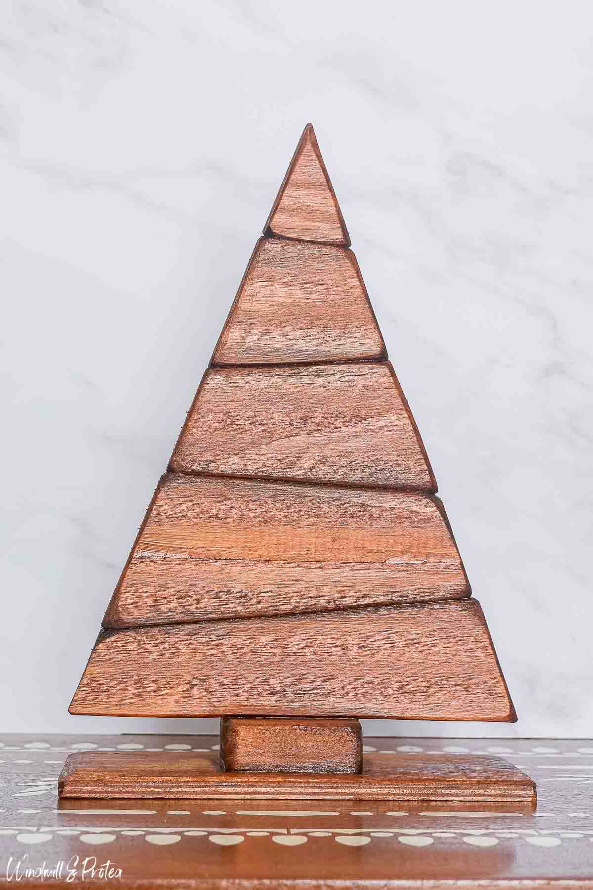 How to Make a DIY Wood Christmas Tree from Offcuts Windmill & Protea