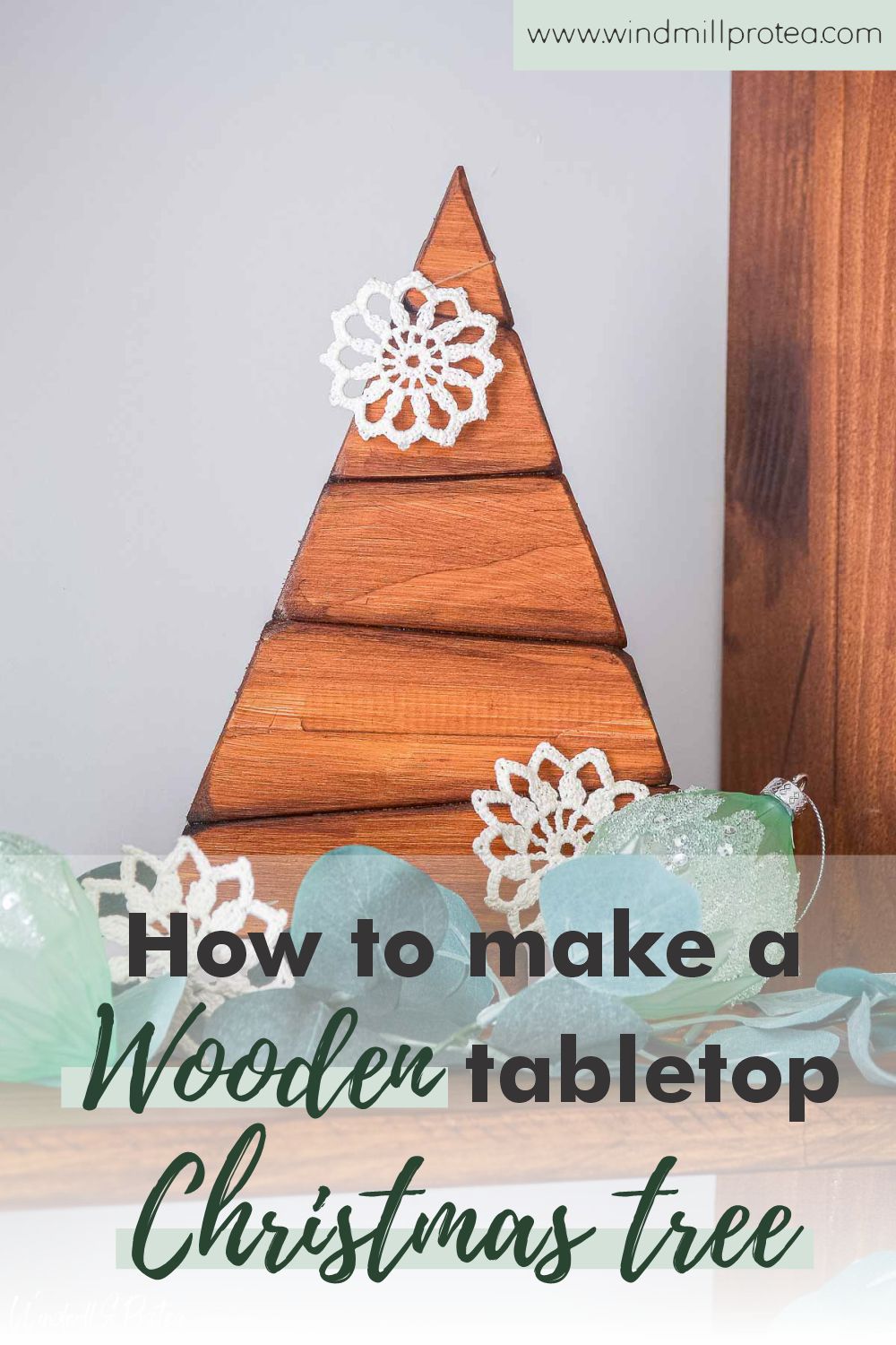 How to Make a DIY Wood Christmas Tree from Offcuts Windmill & Protea