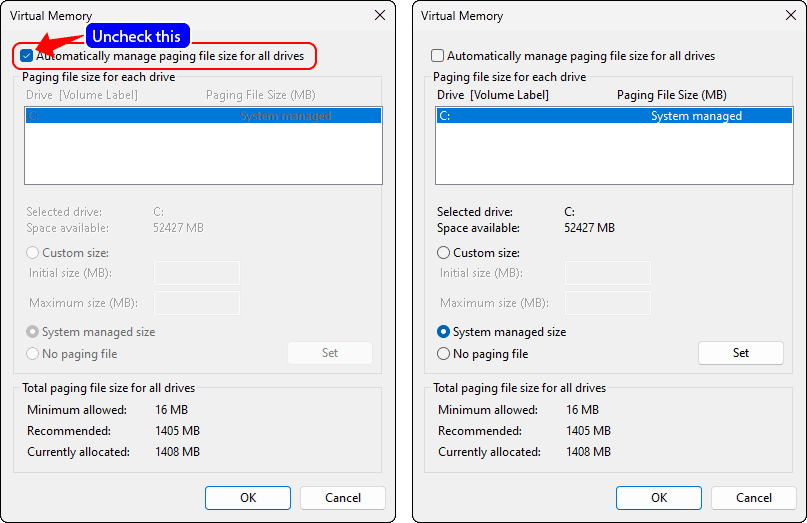 How to Change Virtual Memory Size in Windows 11 or 10 WinDOSPC