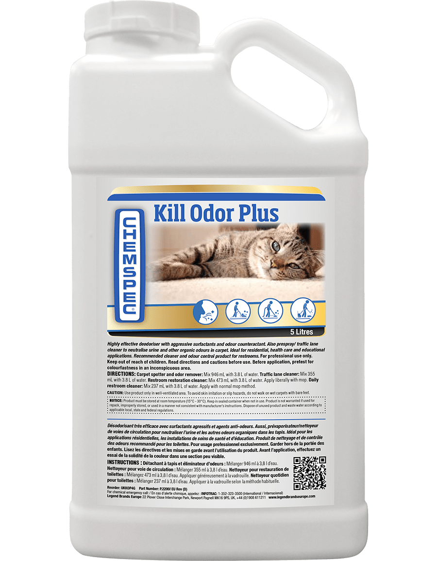 Chemspec Kill Odor Plus 5L professional deodoriser for carpets.