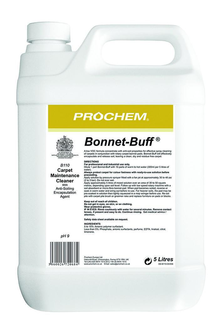 Prochem B110 professional carpet cleaning product.