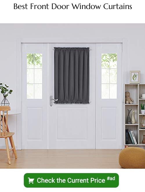 17 Impactful Front Door Window Covering Ideas