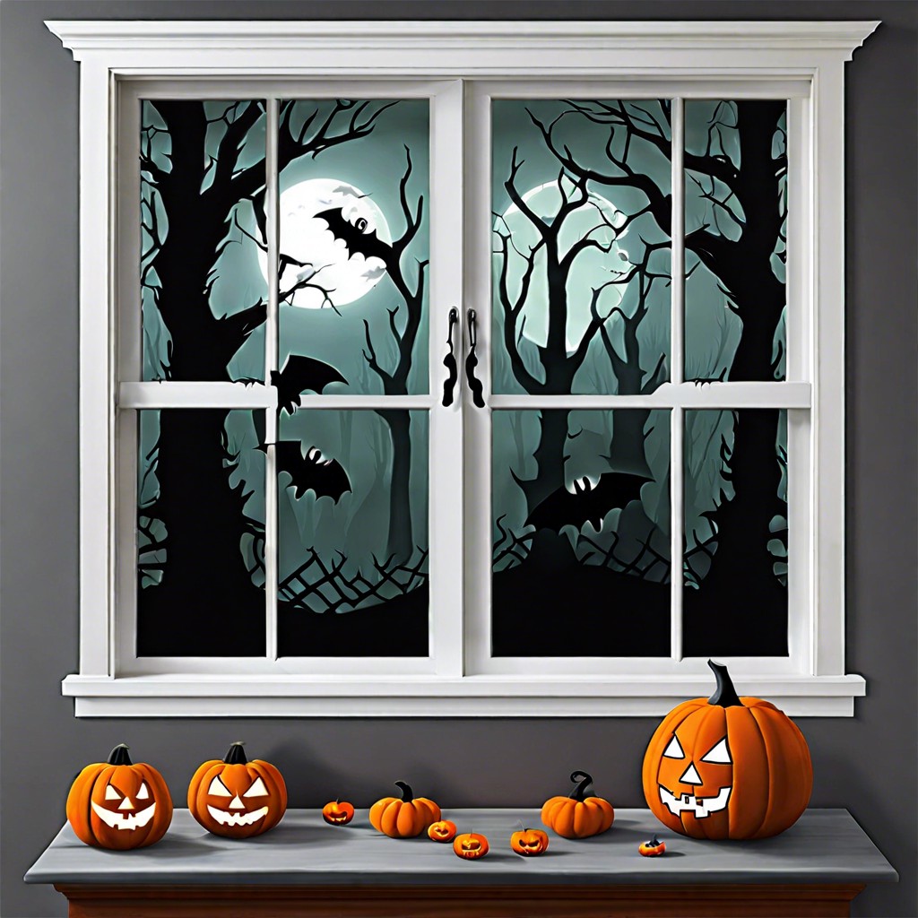 15 Halloween Front Window Ideas to Spookify Your Home