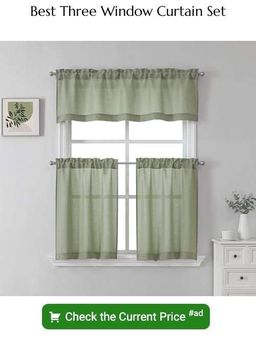 12 Fresh Three Window Curtain Ideas