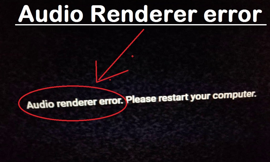 Audio renderer error youtube Easy Fix Methods