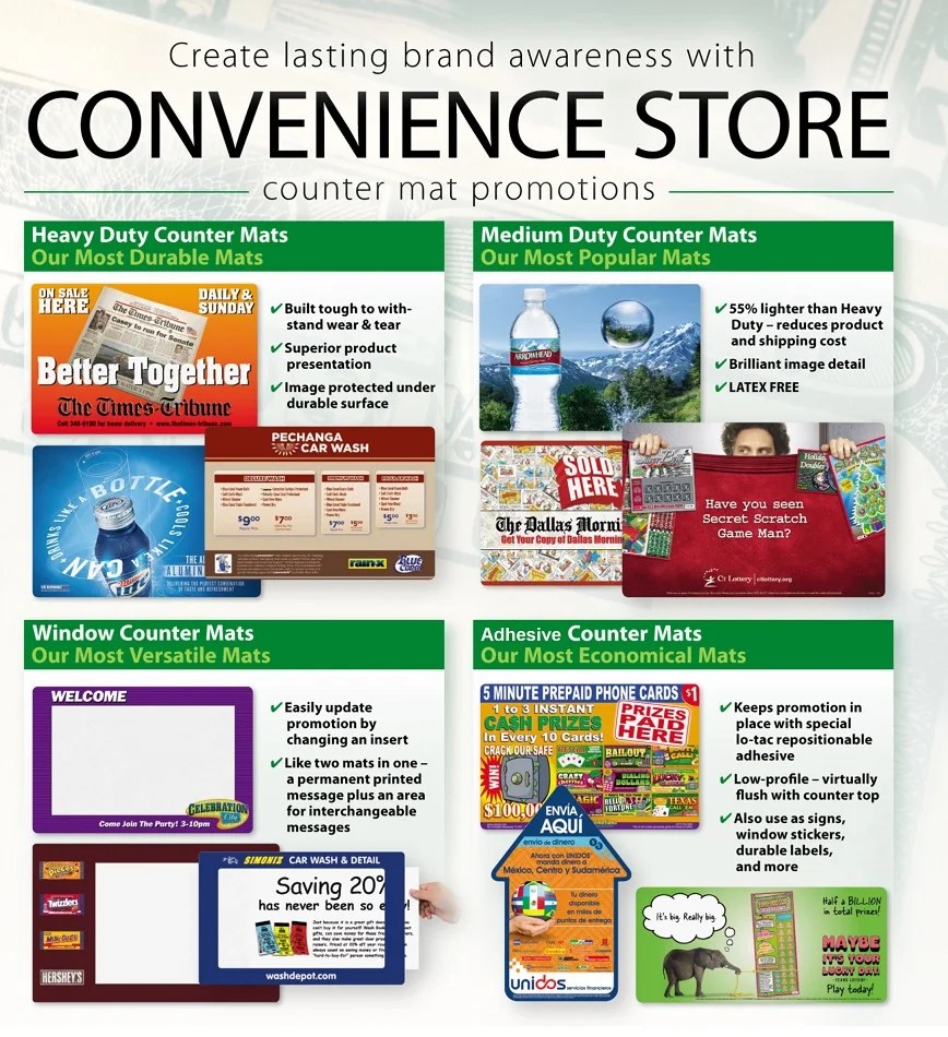 Counter Mat Material Insert Counter Mats Retail Counter Protector