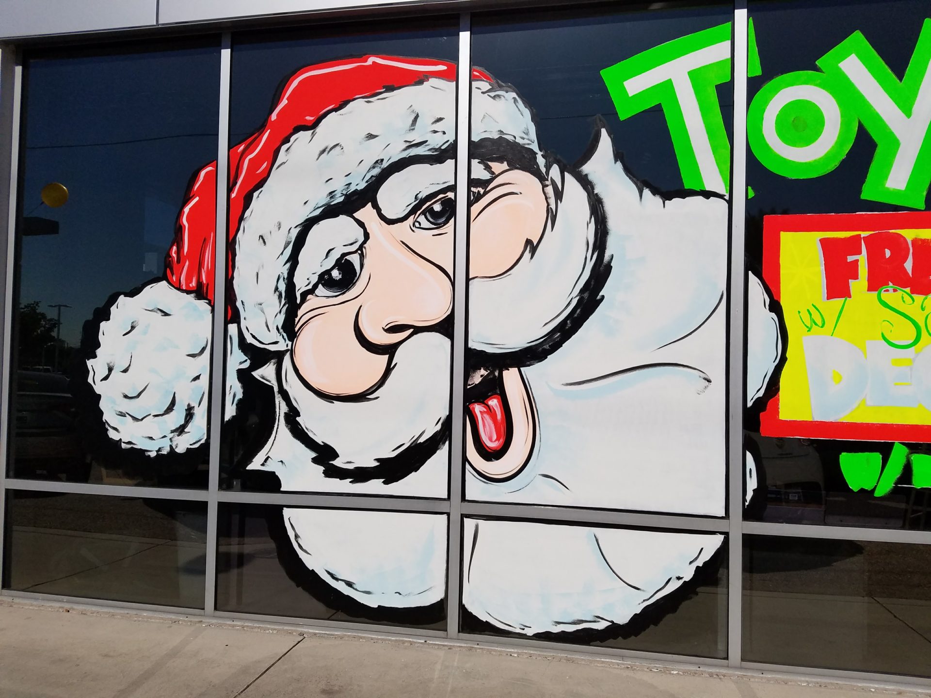 holiday window painting Window Painting & Sign Painting call 1800