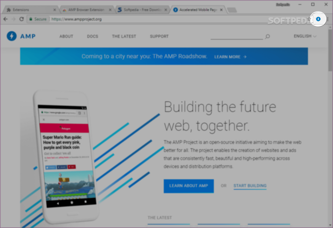 AMP Browser Extension 1.3 Download, Review, Screenshots