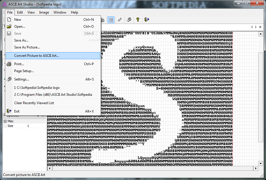 Download ASCII Art Studio 2.2.1