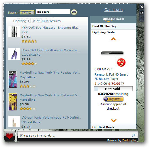 Amazon Search 1.4.4.0 Download, Screenshots