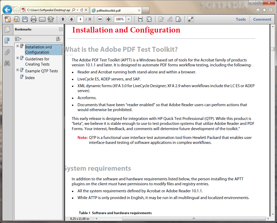 Adobe PDF Test Toolkit 10.1.2 Beta Download, Screenshots