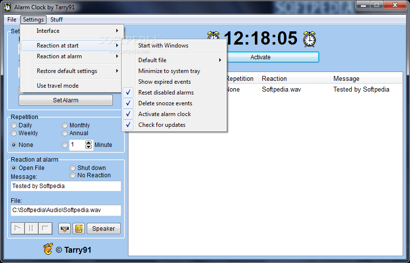 Alarm Clock by Tarry91 2.4.7.197 Download, Review, Screenshots
