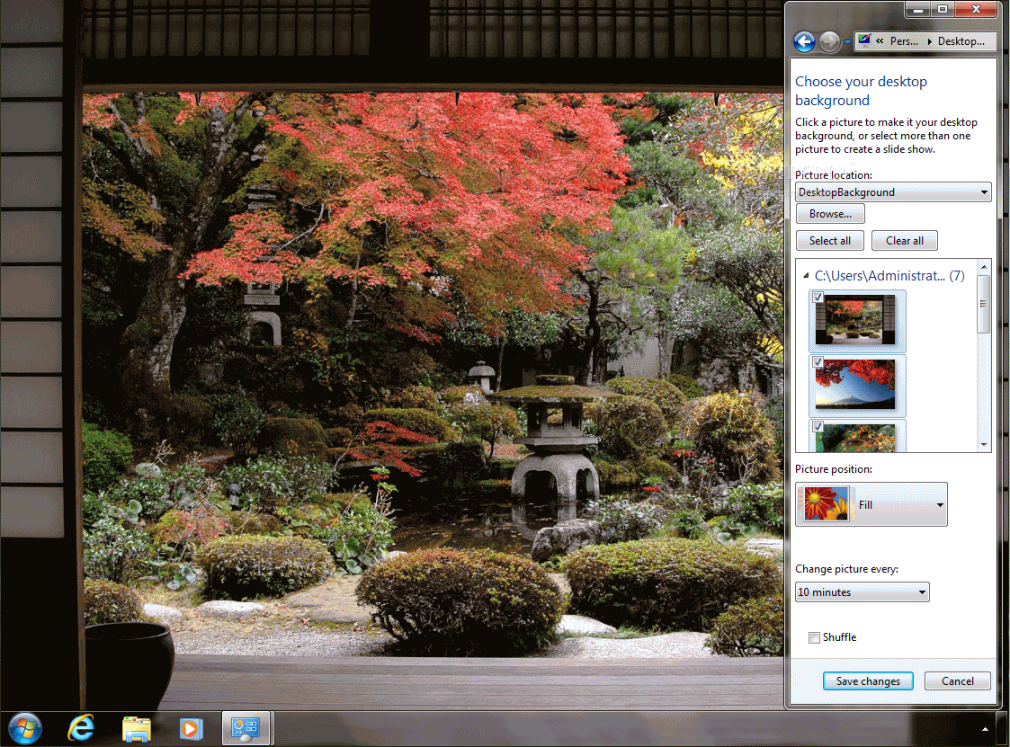 Download Autumn Color in Japan Theme