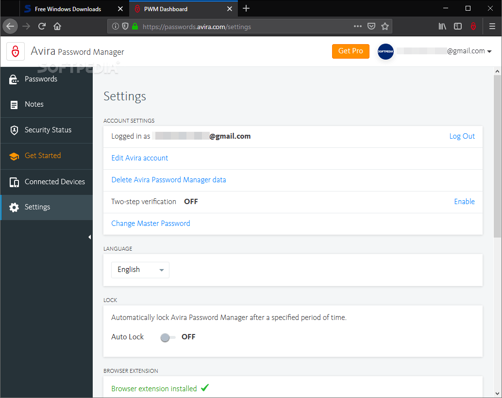Download Avira Password Manager for Firefox 2.18.7.39961